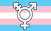 Wholesale TRANSGENDER SYMBOLS RAINBOW  3 X 5 FLAG ( sold by the piece ) *- CLOSEOUT NOW $ 2.95 EA